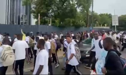 Hundreds of Young Ghanaians Protest at Flagstaff House Over Delayed Appointment Letters