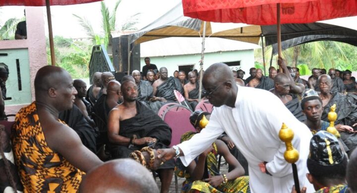 Late Catholic Priest attends traditional Enstoolment at hometown before passing away