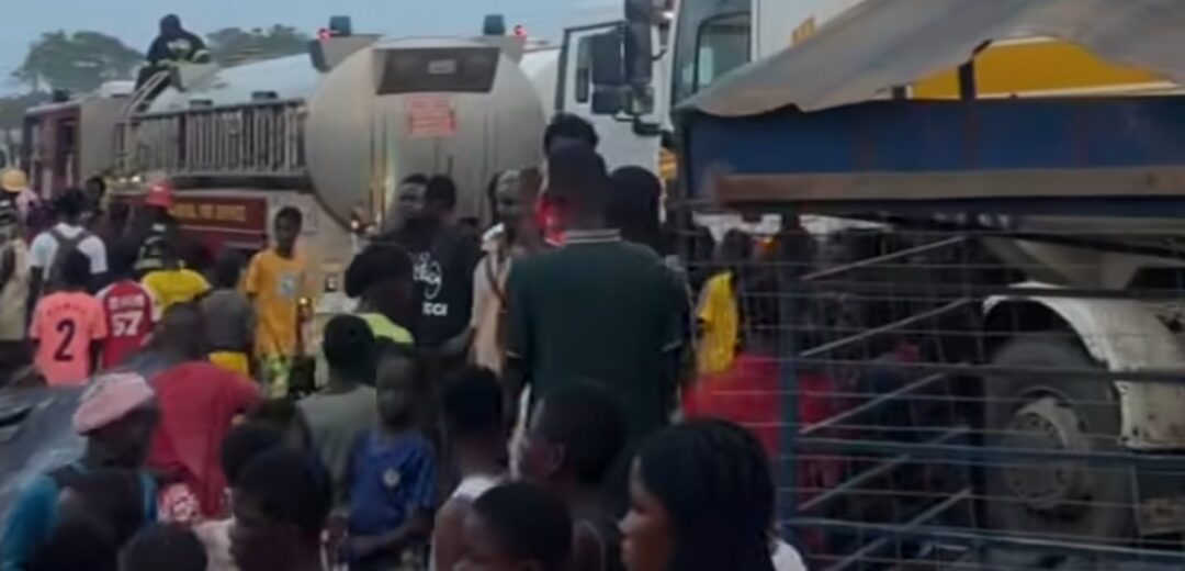 Fire Rages Through Bibiani’s Popular MY FOOD Joint and Nearby Shops