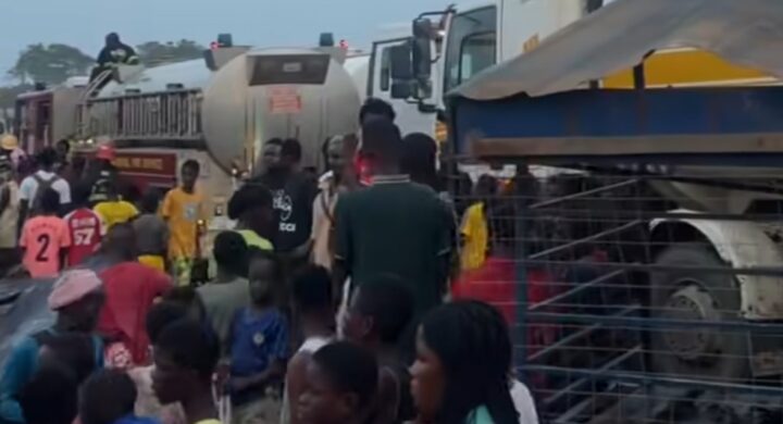 Fire Rages Through Bibiani’s Popular MY FOOD Joint and Nearby Shops