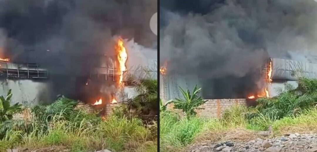 BREAKING: Fire Destroys Santasi China Mall in Kumasi