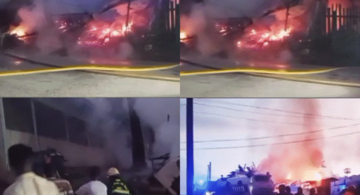 Fire Outbreak at Obuasi Estate Leaves Two Containers in Ashes