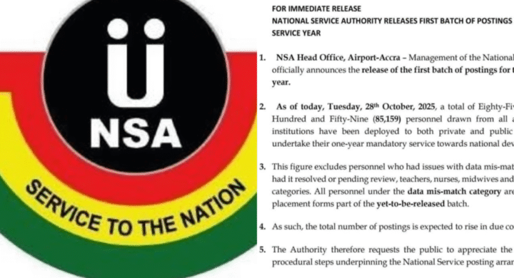 National Service Authority Releases First Batch of Postings for 2025/26 Service Year.