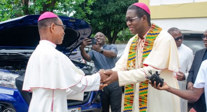 NUGCDPA Donates Vehicle to Donkorkrom Vicariate