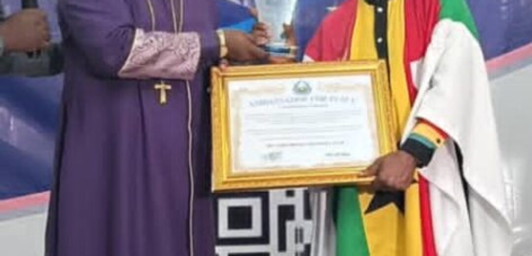 Bimoba’s Son Shines Bright: Rev. Greham P. J. Laar Honored as UPF Peace Ambassador