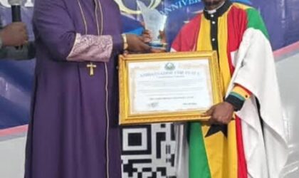 Bimoba’s Son Shines Bright: Rev. Greham P. J. Laar Honored as UPF Peace Ambassador