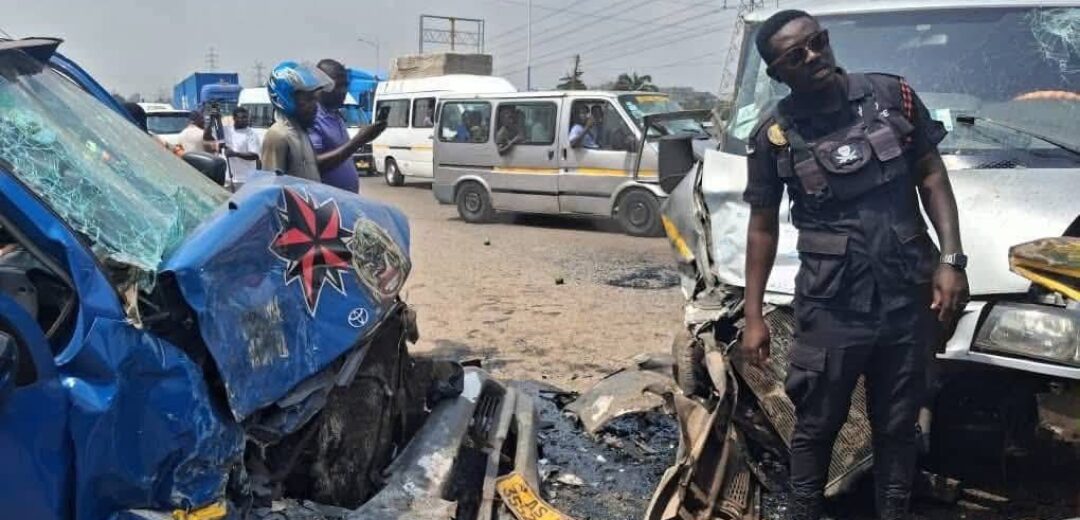 Fatal Crash at Ejisu Leaves One Dead, 30 Injured