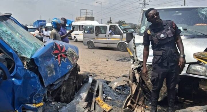 Fatal Crash at Ejisu Leaves One Dead, 30 Injured