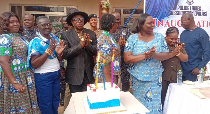 ATWIMA NWABIAGYA SOUTH MCE INAUGURATES POLAS ABUAKWA DIVISIONAL CHAPTER