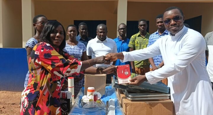 St. Francis Xavier Parish Abofour Donates Medical Equipment to St. Jerome SHS Sick Bay