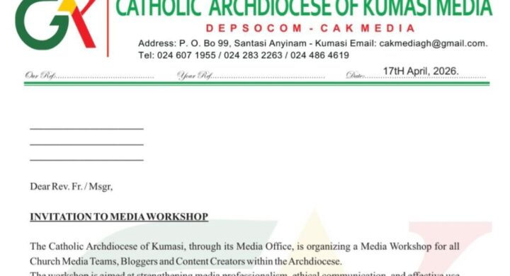 Kumasi Archdiocese Moves to Equip Catholic Media Practitioners in First-Ever Digital Evangelization Workshop