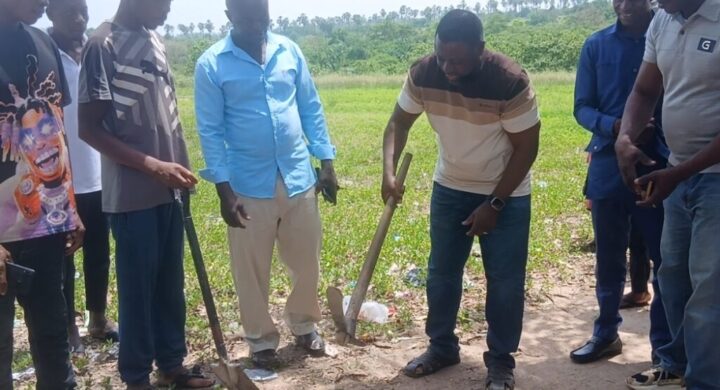 OFFINSO NORTH MP DELIVERS ON PROMISE, CUTS SOD FOR APENTEN D/A PRIMARY SCHOOL BUILDING