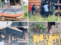 GNFS Rescues Passengers After Fatal Bus Crash at Nkonya Bumbula; 2 Dead, Several Injured