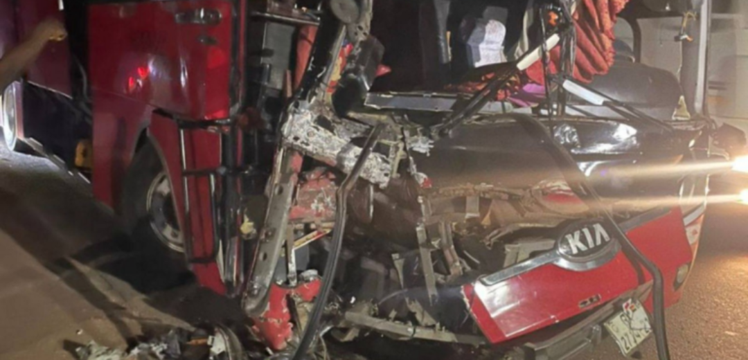 VIP bus hits trailer on Accra–Kumasi Highway; 10 passengers injured