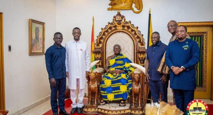 Offinso North MP Dr. Fred Kyei Asamoah Leads Parliamentary Committee on Courtesy Call to Otumfuo Osei Tutu II