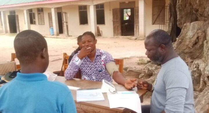 Free Blood Pressure Screening and Health Education Held at Dumasua Offinso M/A JHS  