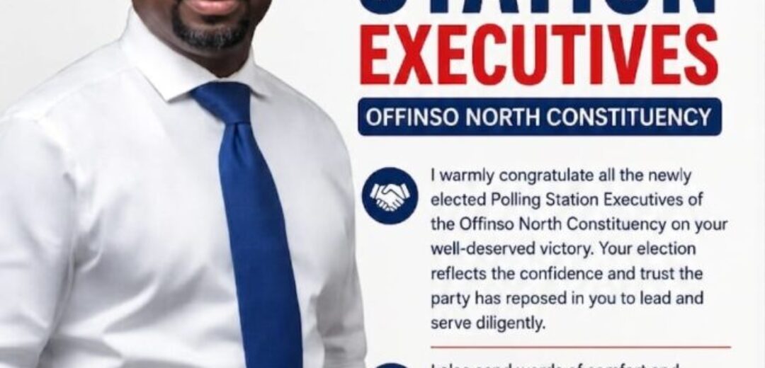 Hon. Dr. Fred Kyei Asamoah Congratulates Newly Elected NPP Polling Station Executives in Offinso North
