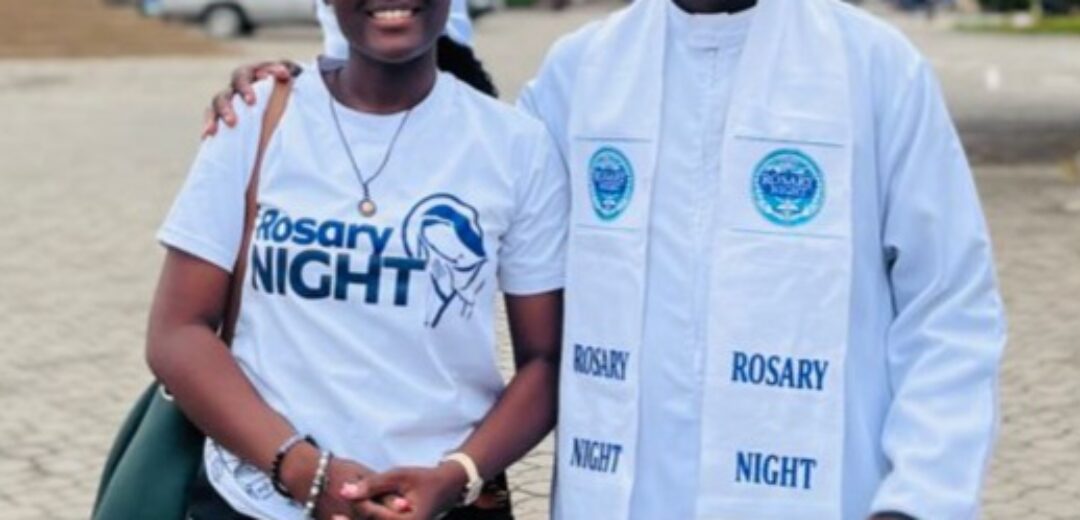 Rev. Fr. Edward Akwasi Gyebi Donates GH₵1,000 to Support Rosary Night Evangelisation in Kumasi