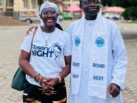 Rev. Fr. Edward Akwasi Gyebi Donates GH₵1,000 to Support Rosary Night Evangelisation in Kumasi
