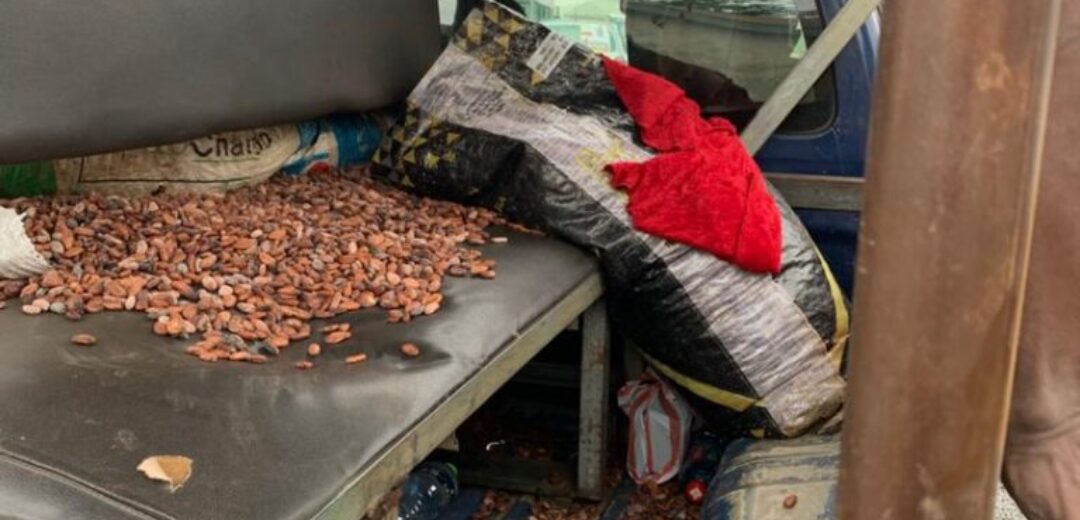 AKYEM ASUBOA: ONE ARRESTED, OTHERS ON THE RUN FOR COCOA ON TRUCK THEFT