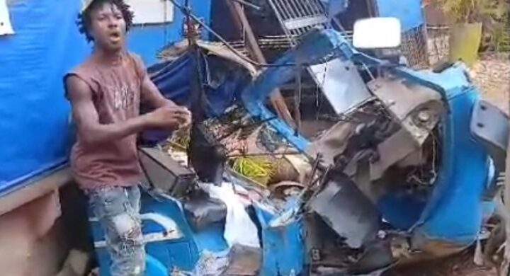 Serious Accident at Akyem Kade; Six People Unconscious Including Children.