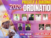 “Be Like the Ivorian Elephant” – Archbishop Anokye Advises New Priests at Nwamase Ordination.