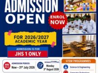 Kumasi STEM JHS Opens Admission for 2026/2027 Academic Year; Entrance Exams Set for August 3