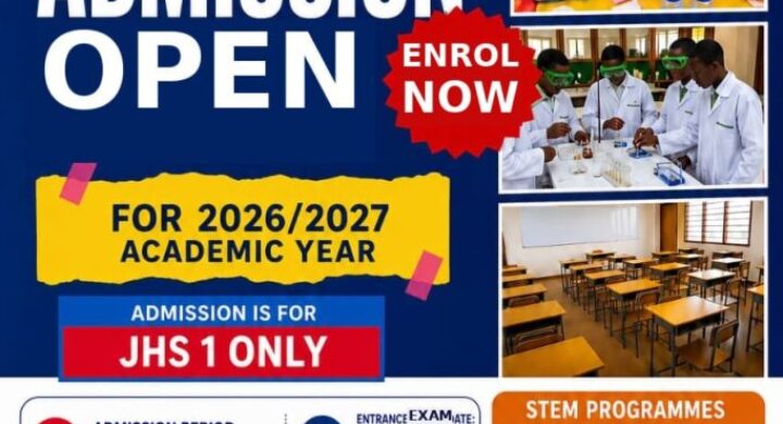 Kumasi STEM JHS Opens Admission for 2026/2027 Academic Year; Entrance Exams Set for August 3