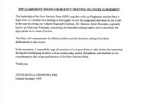 NPP Leadership Holds Emergency Meeting Over Chairman Wontumi Court Judgement