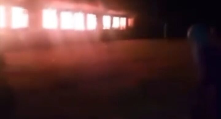 Firefighters Battle to Contain Blaze