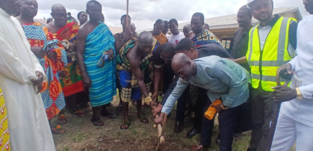 BOSOMTWE DCE CUTS SOD FOR 6-UNIT CLASSROOM BLOCK AT AKOKOFE; SAYS EDUCATION REMAINS HIS HALLMARK