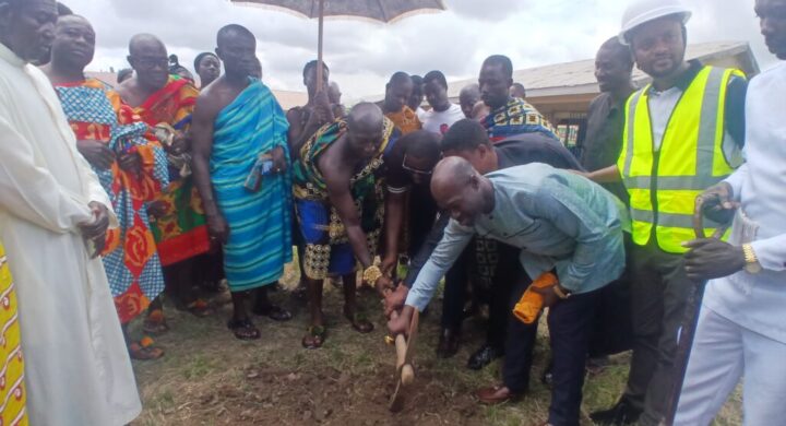 BOSOMTWE DCE CUTS SOD FOR 6-UNIT CLASSROOM BLOCK AT AKOKOFE; SAYS EDUCATION REMAINS HIS HALLMARK