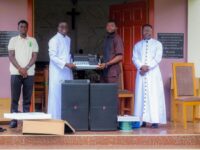 ST. GREGORY THE GREAT SEMINARY RECEIVES SOUND EQUIPMENT DONATION FROM T.I. MUSICAL STORE  