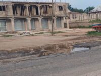 DEADLY TRAP AT ABOFOUR: Two Filling Stations Blamed For Dangerous Potholes Near New Market – Residents Cry For Help