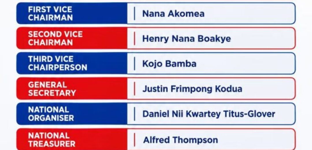 John Boadu Returns As NPP Chairman; Kodua, Nana B, Hawa Koomson, Titus-Glover Win Big In Kumasi – Full List