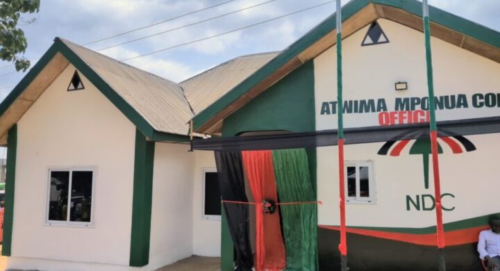 Atwima Mponua NDC Gets First-Ever Constituency Office As Chairman Kutu Donates Bus To Boost Party Work